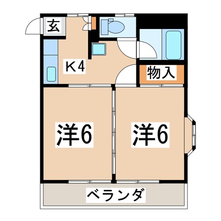 郡山駅 徒歩27分 1階の物件間取画像